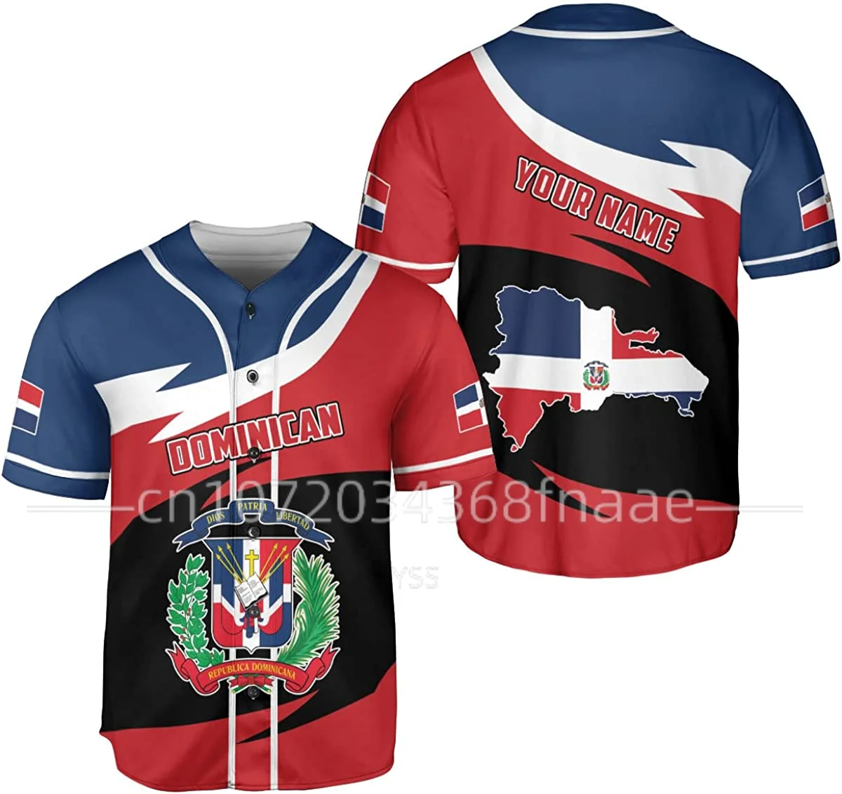 

Dominican Republic Flag Baseball Jersey Customize Name 3d Printed Baseball Jersey Shirt Men's Tops Tee Oversized Streetwear