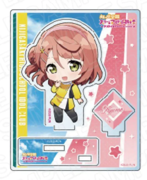 Anime uehara ayumu nakasu kasumi miyashita ai zhong lanzhu mini figura boneca konoe kanata acrílico suporte modelo cosplay brinquedo presente