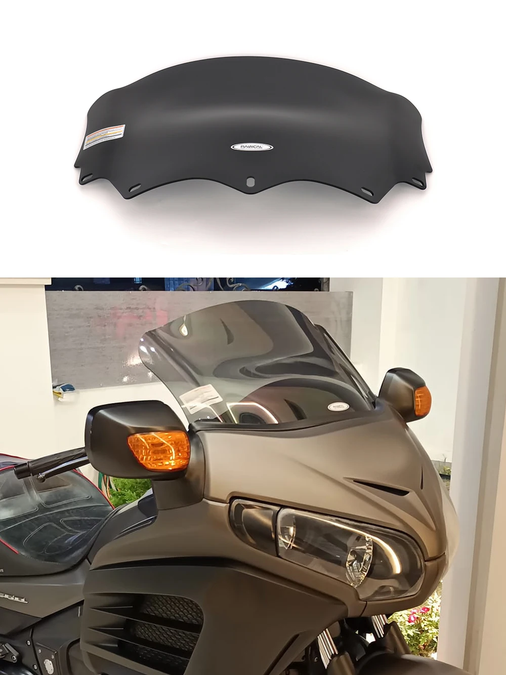 Panical Windshield Baffle Cafe Racer Hardened Layer Strong Protection For Honda Gold Wing GL1800B F6B 2001-2017 PMMA Acrylic