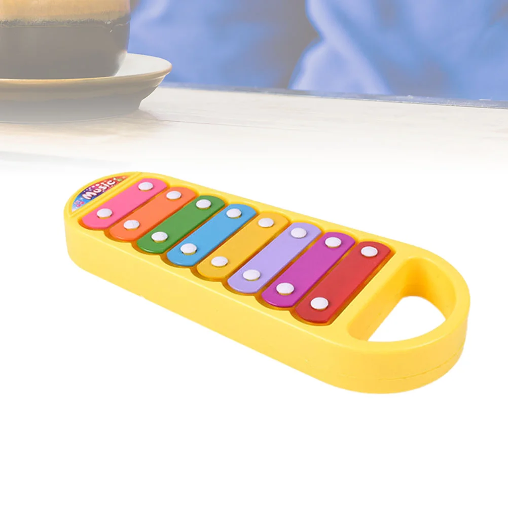 Cartoon Children's Percussion Toy Eight-tone Hand Knocking on the Piano Hand Knock Xylophone Glockenspiel Kids Infants Musical E