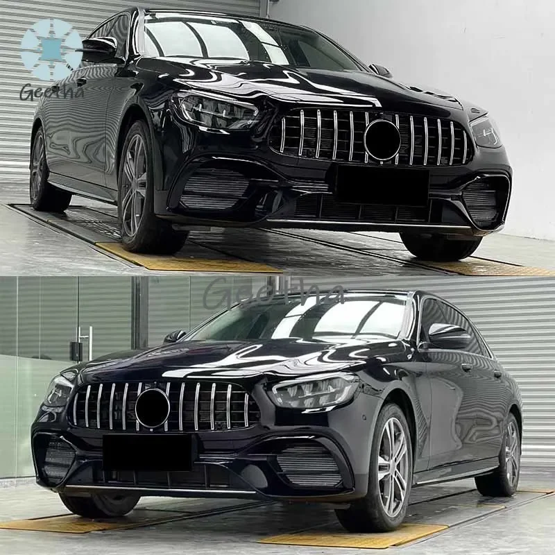 

High quality 2021 E63 Auto parts body kit for Mercedes Benz W213 modified to E63 AMG 1:1 Style bumper with grille