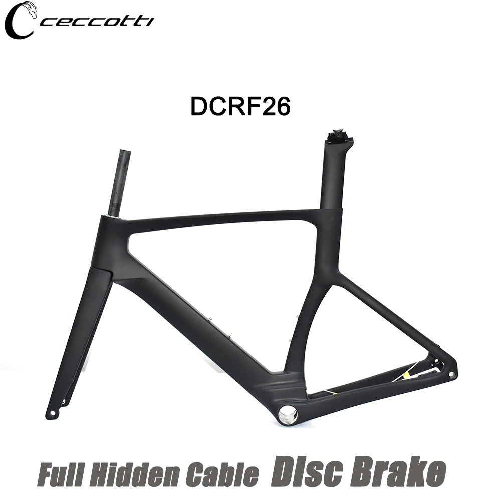 

Full Hidden Cable Bicycle Frameset, Disc Brake, Carbon Frame, Max Tires, 32mm