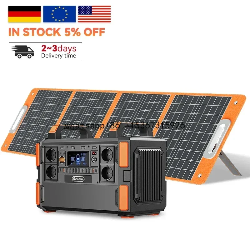 New Arrival for Home and Outdoor Big Capacity 1000W Lifepo4 Lithium Battery Portable Power Station Supply Solar Generator