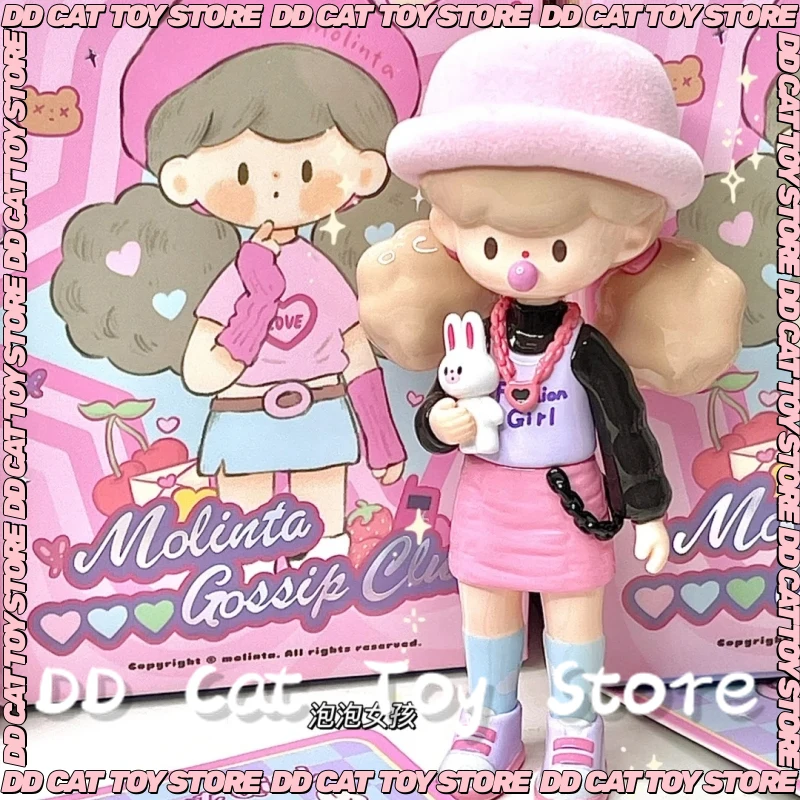 

In Stock Finding Unicorn Molinta Gossip Club Series Blind Box Kawaii Surprise Gift Anime Collection Zzoton Model Mystery Box