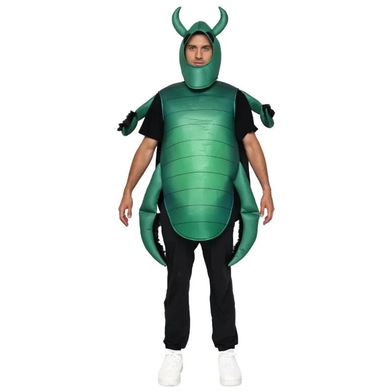 

Insect Beetle Coaplay Costume for Men Women Adults Role Play Jumpsuit Funny Scary Outfit Halloween Party Stage Performance