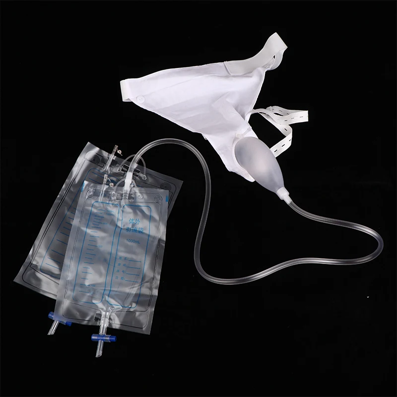 Reusable Hypo-allergenic Men Older Woman Silicone Urine Collector Bags Adults Urinal With Urine Catheter Bags Male Female Toilet