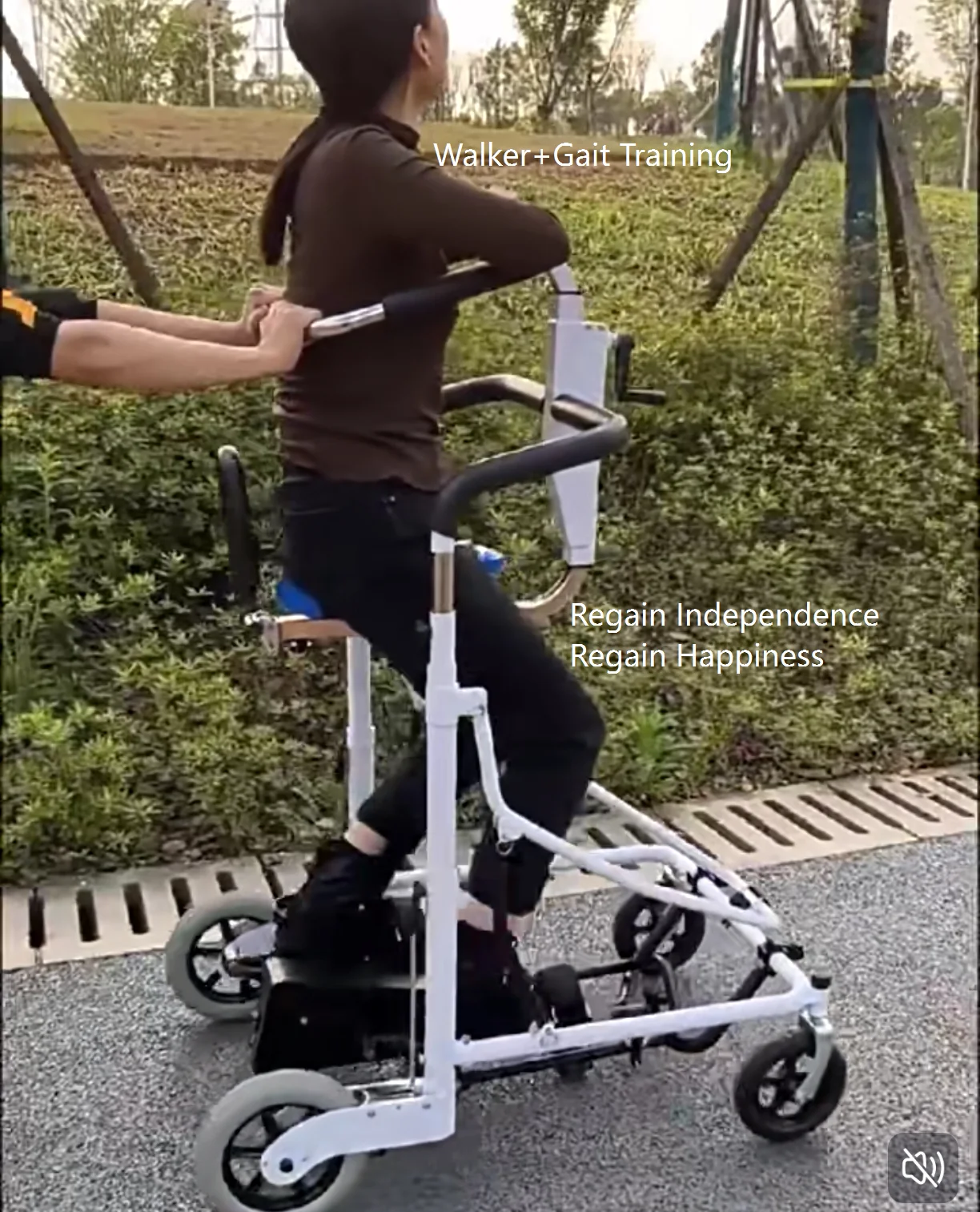 GT02 Adjustable Height Gait Trainer With Simulation Gait Training for the Stroke Hemiplegic Paraplegic Cerebral Palsy Disabled