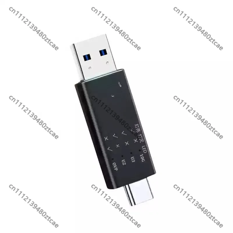 USB3.2 Test Hub Tester Tool, Current Voltage Detector For Type‑C USB2.0 Port Quick Function Performance Check Modding Spare Part