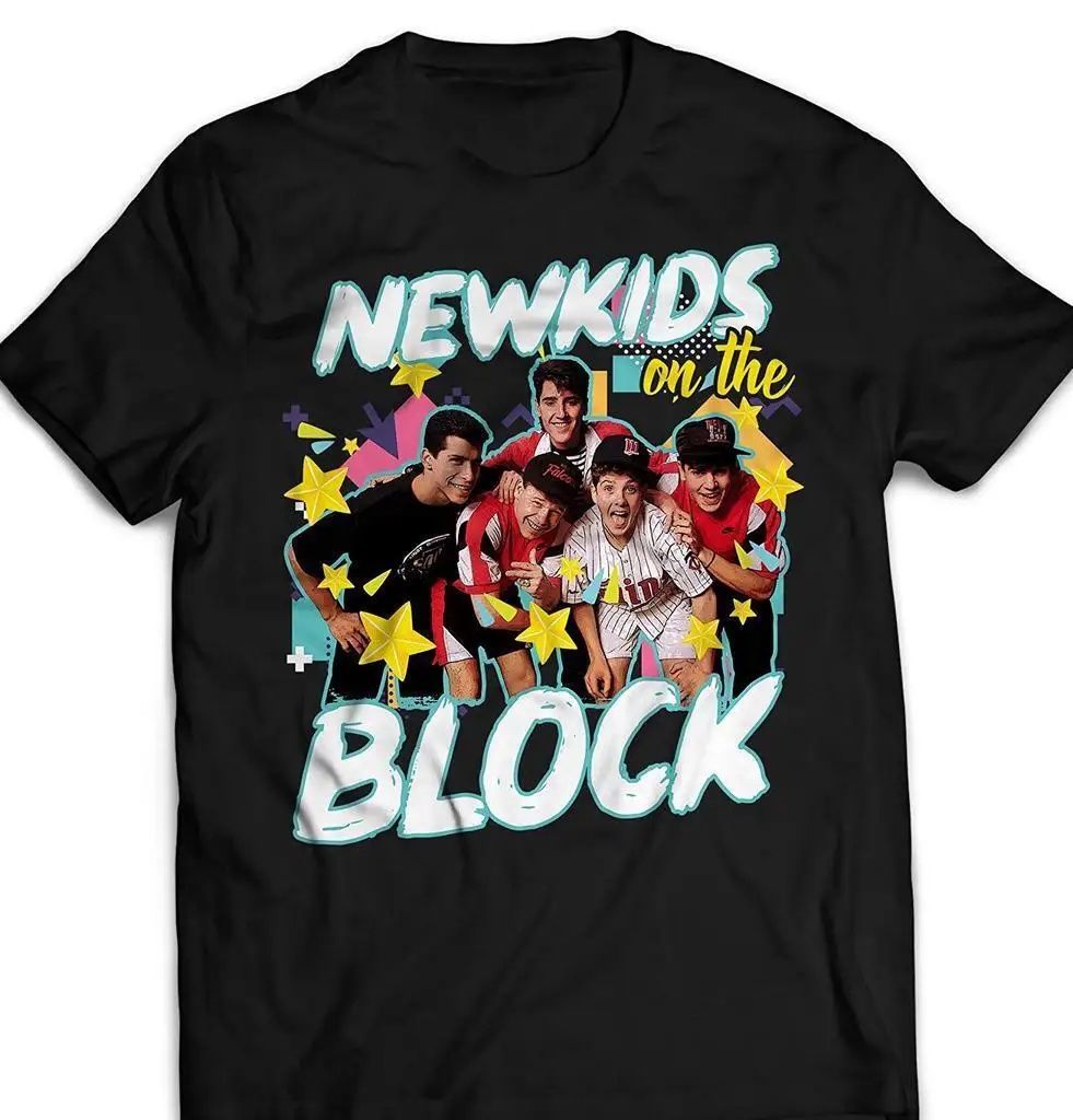 New Kids On The Block Music Band Cotton Black All Size S-4XL Unisex Shirt