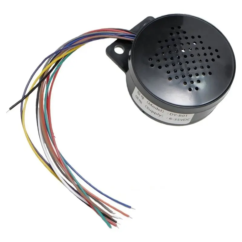 AT82-DC 6-35V Car Sound Alarm Safety Voice Prompt Device Industrial Grade MP3 Player Reverse Siren Buzzer Alarm Horn