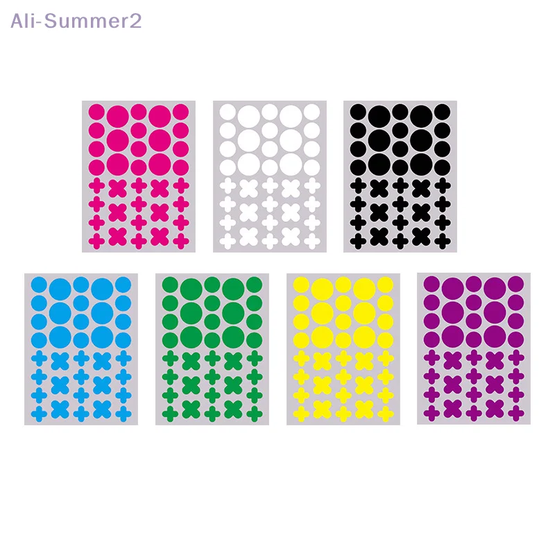 180 قطعة/5 ورقة ملونة مستديرة الصليب على شكل بثرة بقع حب الشباب غير مرئية إزالة العناية بالبشرة ملصقات الوجه بقعة الجمال ماكياج أداة #5