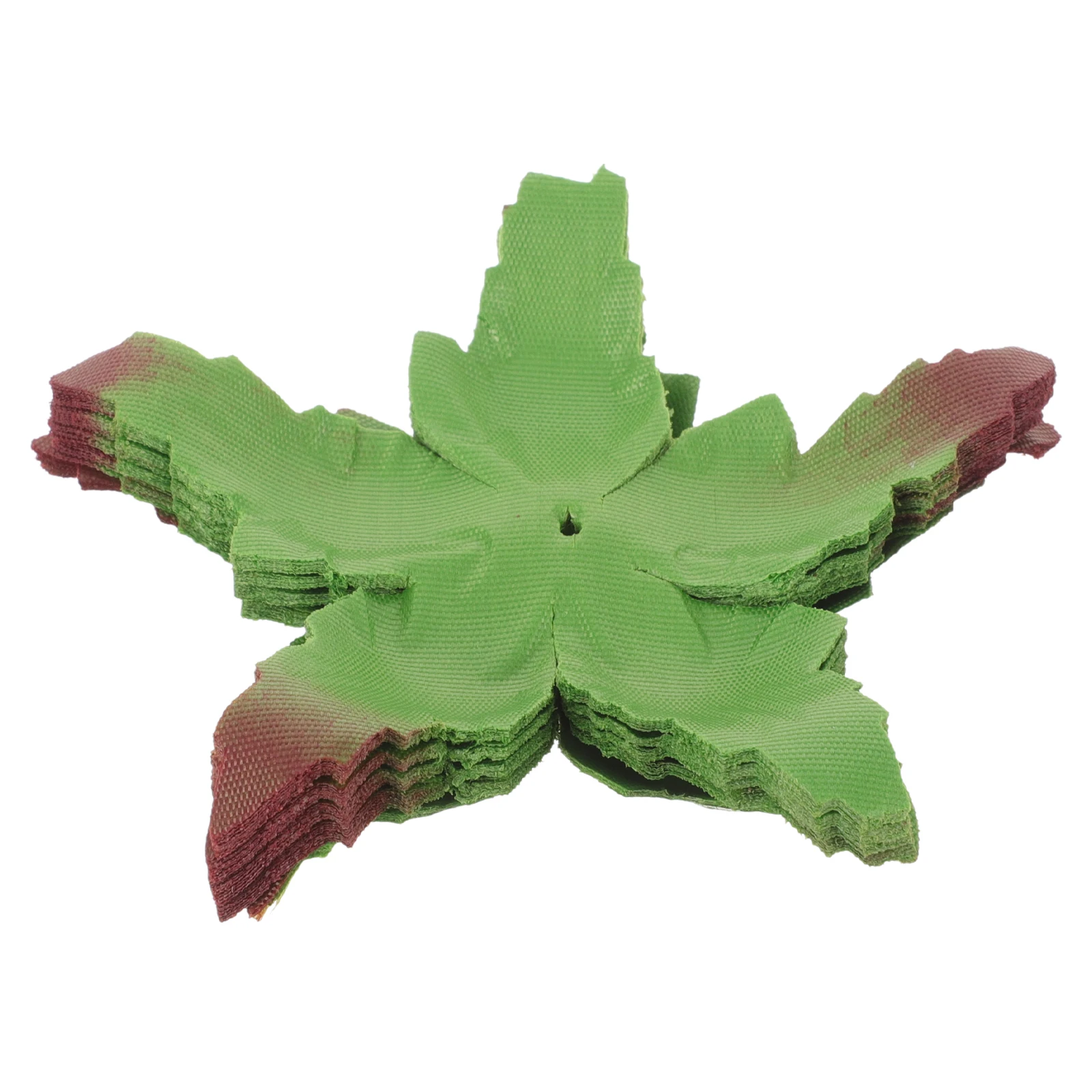 

50pcs Artificial Rose Fabric Green Leaves DIY Craft Realistic Flower Making Materials Floral Accessories Simulated