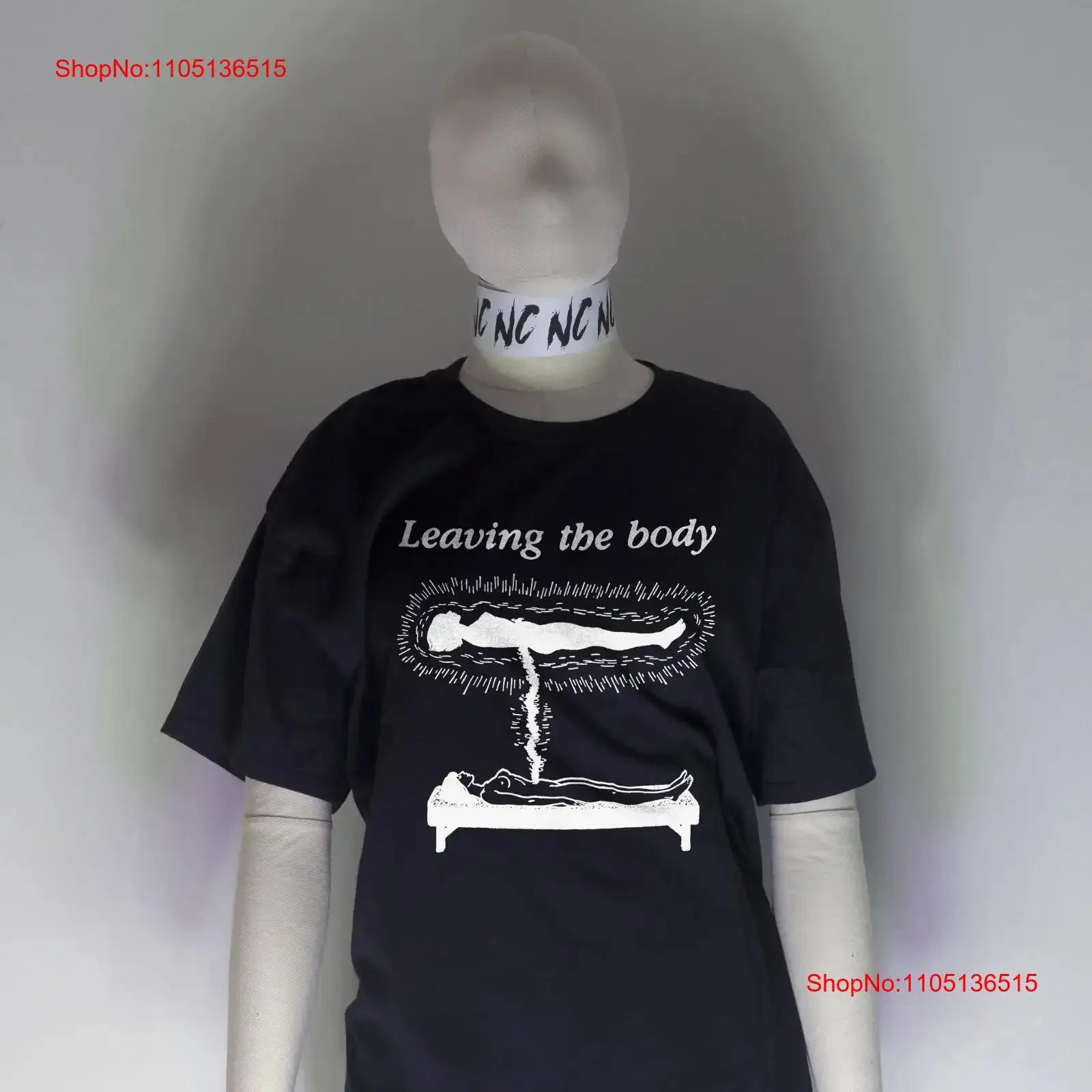 LEAVING The BODY T Shirt Punk X Files Friedrich Nietzsche Twin Peaks Existential vintage Washed homme streetwear Comfortable