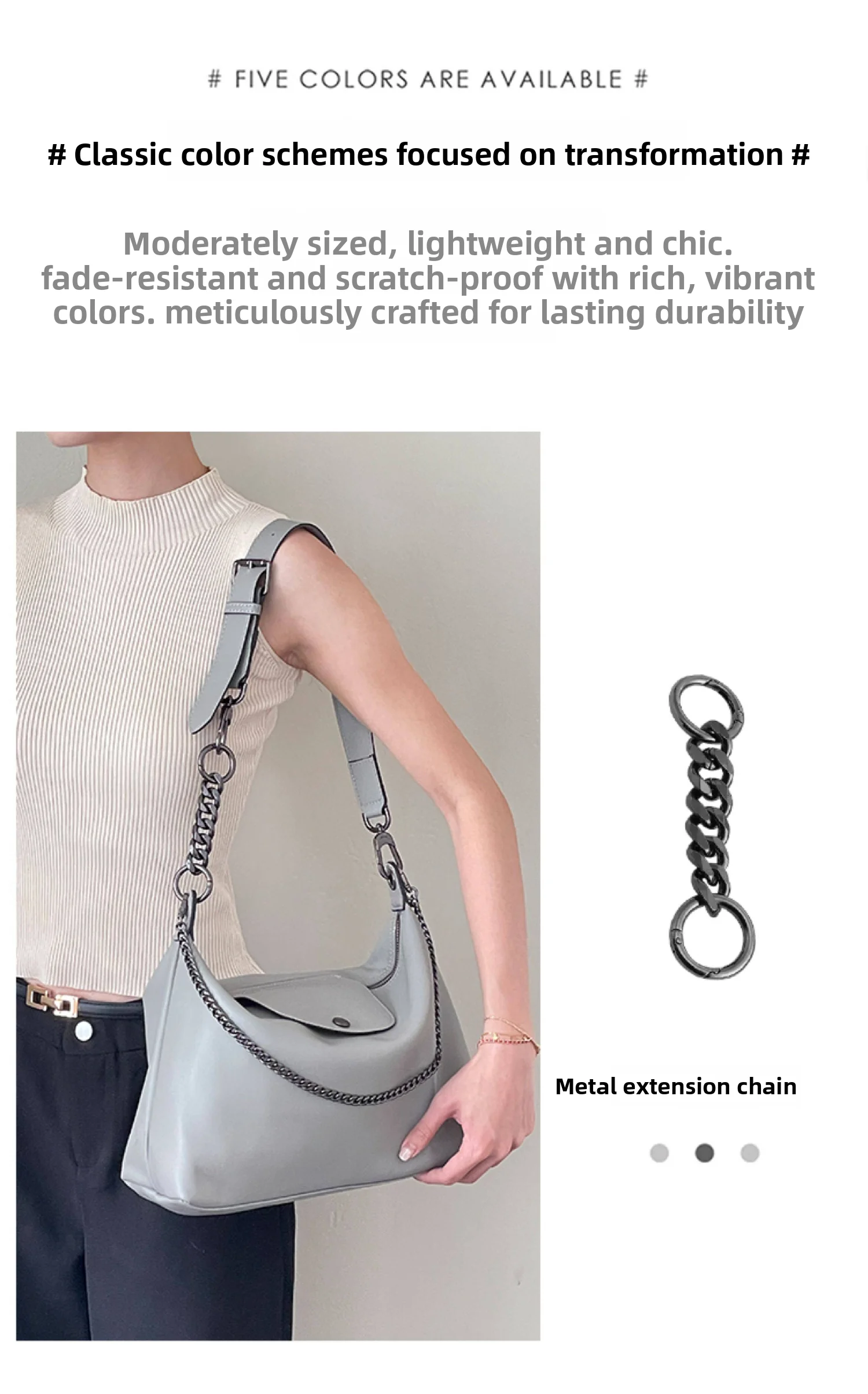 Extension Chain For Longchamp Hobo,decorative Chain Bag Decoration Extended Chain,bag Strap Underarm Bag Replacement Accessories