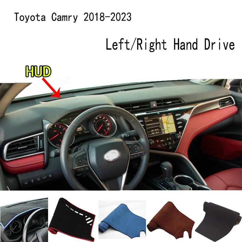 

For Toyota Camry 2018-2023 Accessories Dashboard Cover Instrument Panel Dash Mat Dashmat Protective Pad