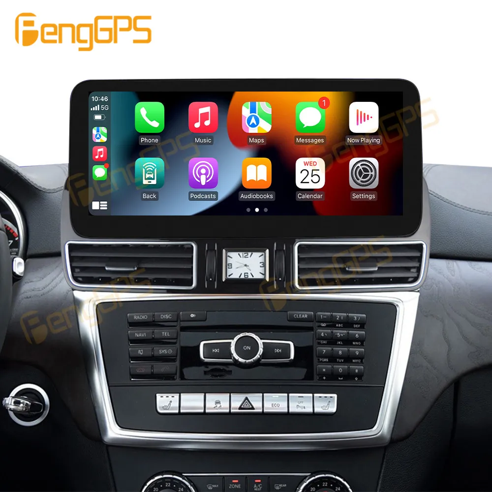 Linux Car Radio for Mercedes-Benz ML W166 GL X166 2012 - 2015 Multimedia Player Auto Stereo Vedio GPS Carplay Screen Accessories
