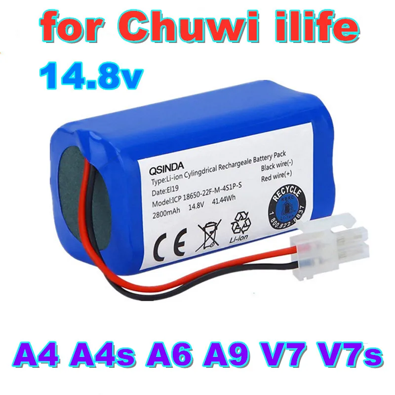 

Аккумулятор для робота-пылесоса Chuwi ilife A4 A4s A6 A9 V7 V7s, 14,8 оригинал