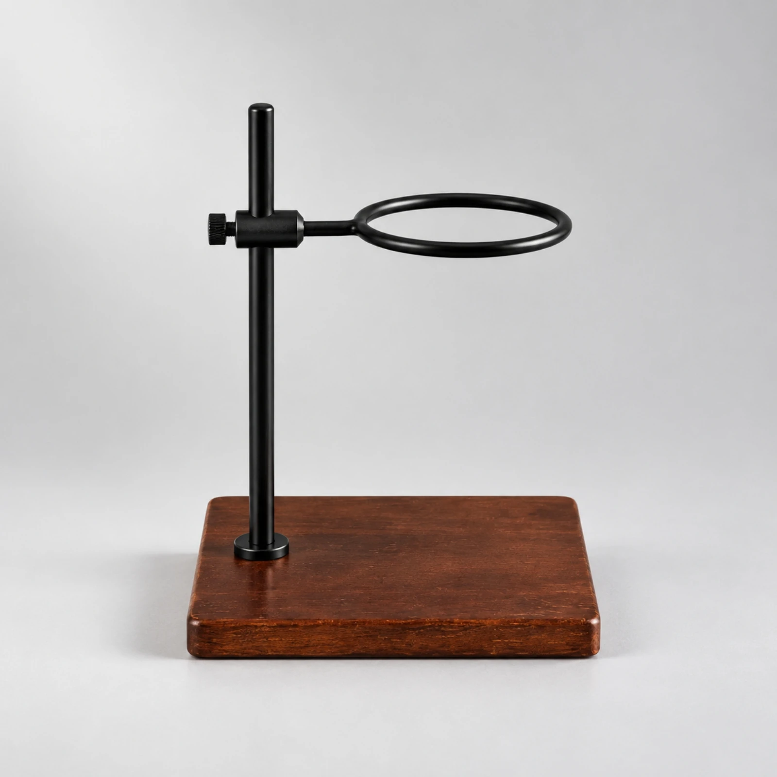 Pour-over Coffee Dripper Stand Stable Adjustable Dripper Stand with Wooden Base Brewing Station Minimalist Rustic