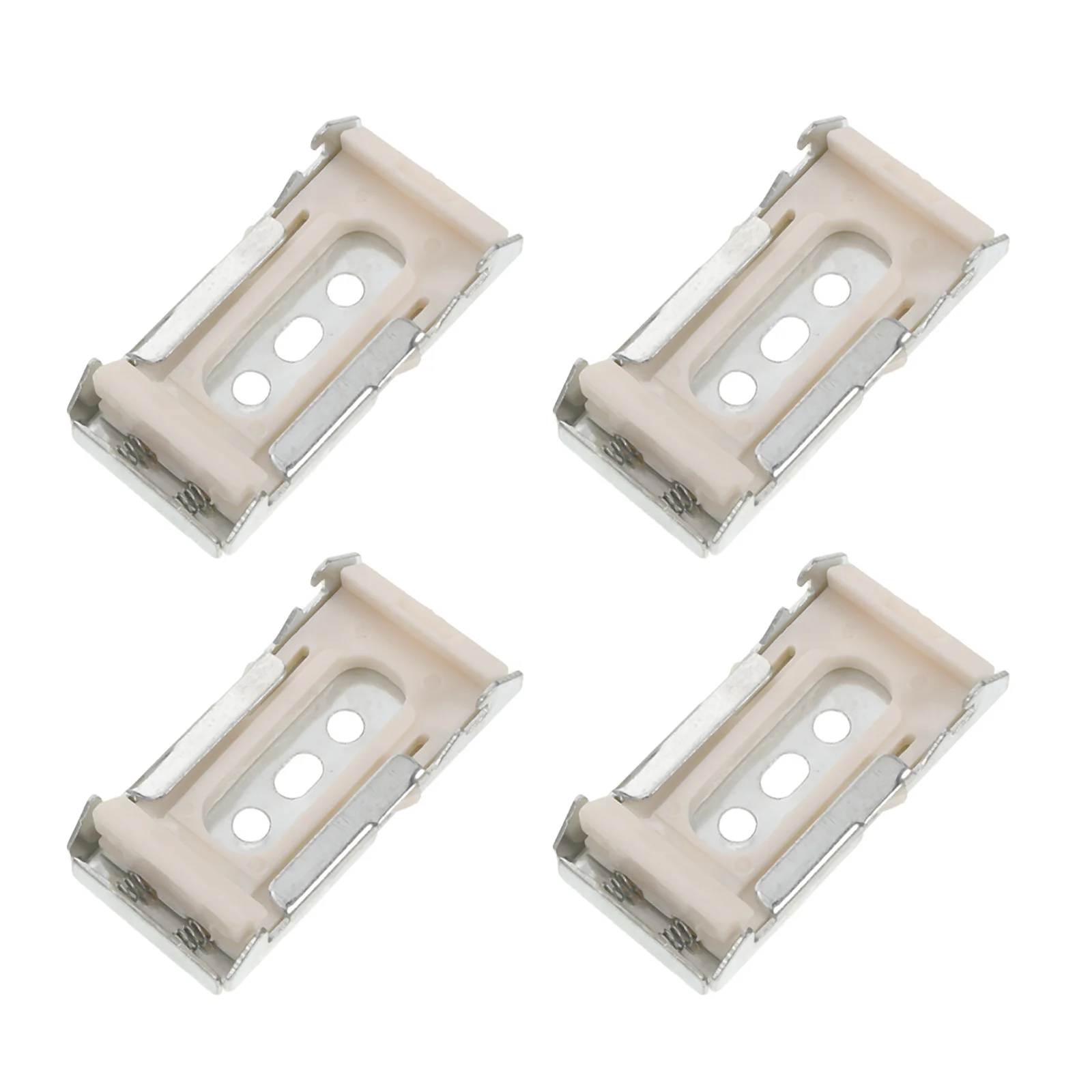 

4Pcs Blind Curtain Track Mount Brackets Replacement Hardware for 3.55-3.62cm Roller Shade Ceiling Track Mounting Accessories