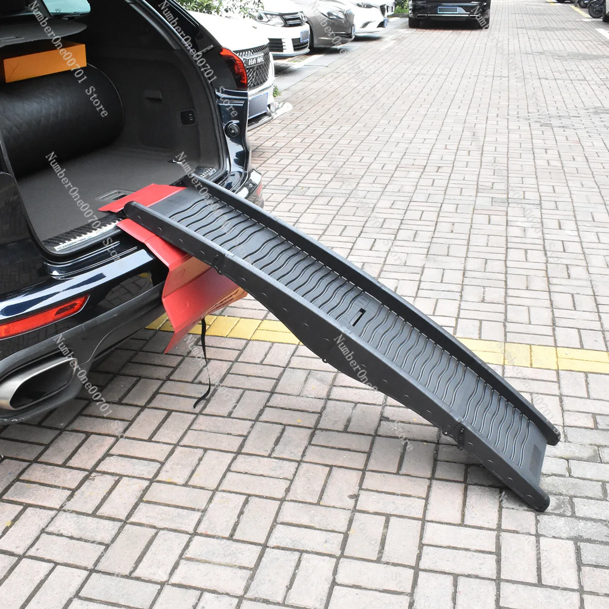 Pet Stair, Non-Slip Plastic Climbing Ladder, Portable Car Ramp Steps for Medium Large Dogs Pet Supplies