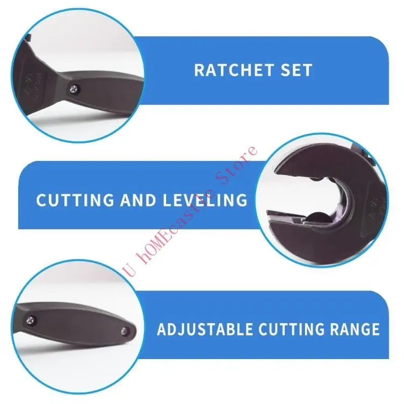 

63HF Ratchet PVC Pipes Cutter Tube Cutter for Plumbing Home Repair Pipes Cutter Stainless Steel Pipes Cutter Pipes Cutter