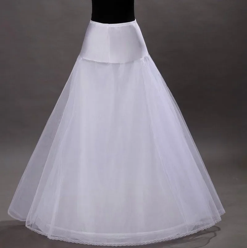 

Bridal Slips Wedding Underskirt White Underdress Falda Brautpetticoat Long Crinoline A Line Petticoat Layer