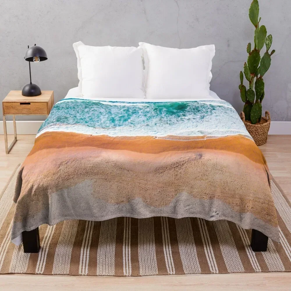 

Gold beach Throw Blanket Camping Soft Plush Plaid Beach blankets ands Blankets