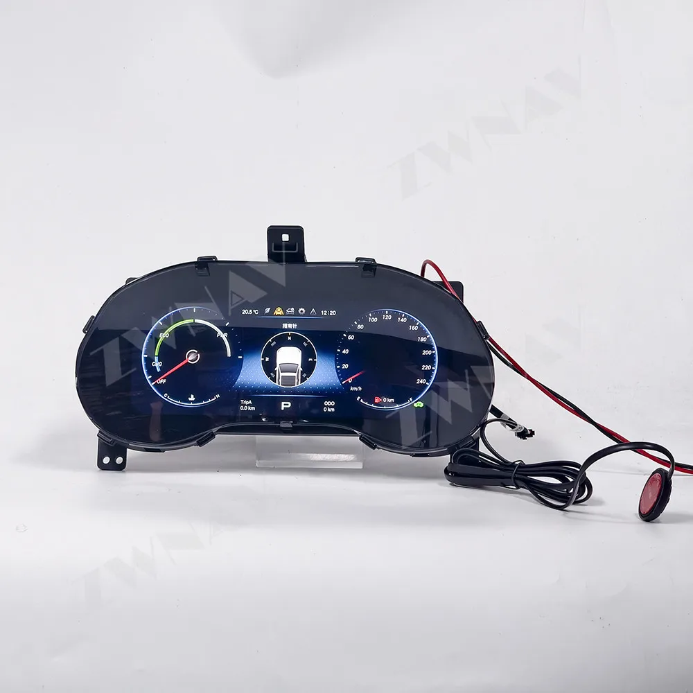 Luxury 12.3 Inch Smart Digital Dashboard Cluster High Definition LCD Car Gauge Instrument Panel For Toyota Sienna 2021-2026