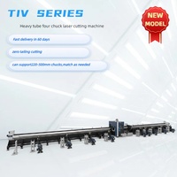 KF Laser Four Chucks 5 axis Bevelling Laser Tube Cutter Short tailing Steel Pipe Laser Cutting machine 6000W