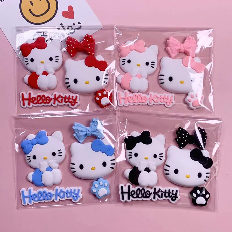 

Sanrio Cartoon Hello Kitty Soft Plastic DIY Jewelry Kawaii Phone Case Water Cup Storage Box Decoration Creative Children's Gift