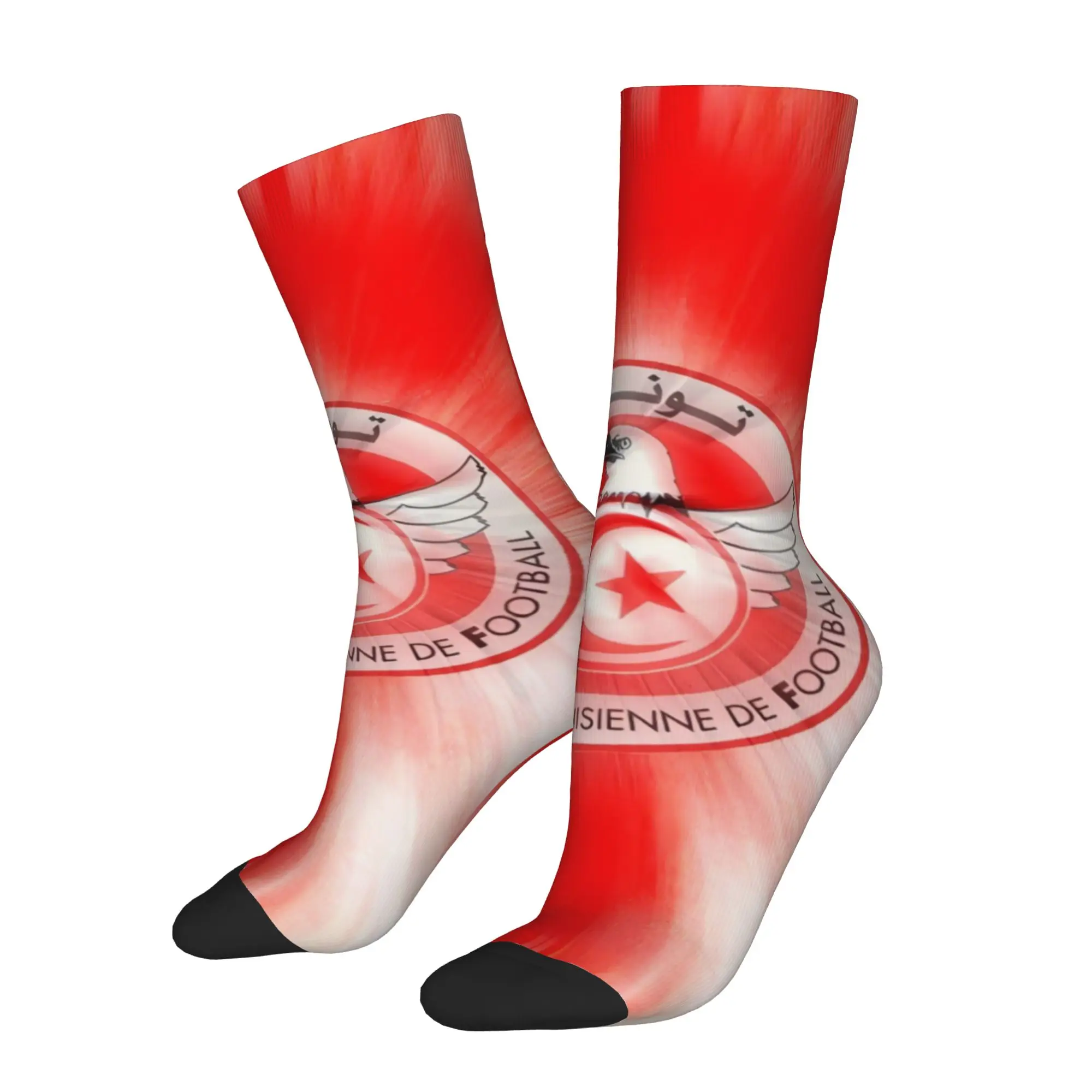 Hip Hop Retro Tunisia Crazy Men's compression Socks Unisex  Harajuku Seamless Printed Funny Sock Match Day Essentials