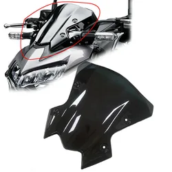 1Pcs Motorcycle Windshield Windscreen Protectors Cover Black Fit For Kawasaki Z900 2020 2021 2022 2023 Motorbike Accessories