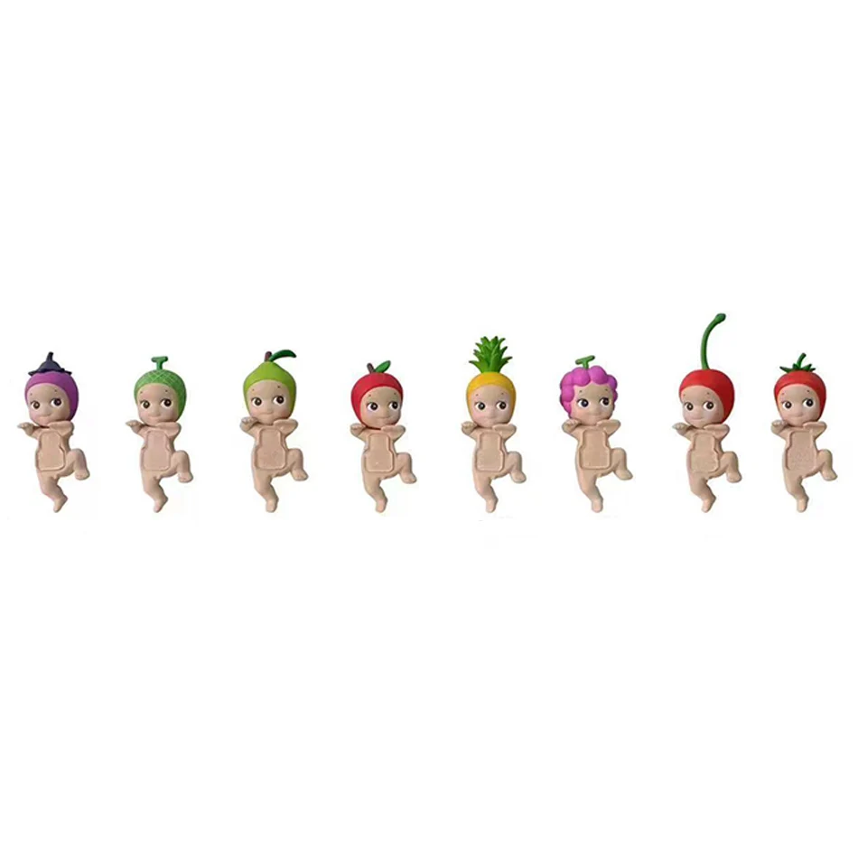 소니 엔젤 블라인드 박스 20주년 기념 히퍼스 과일 및 야채 애니메이션 피규어 장식품 인형 팬 어린이 선물