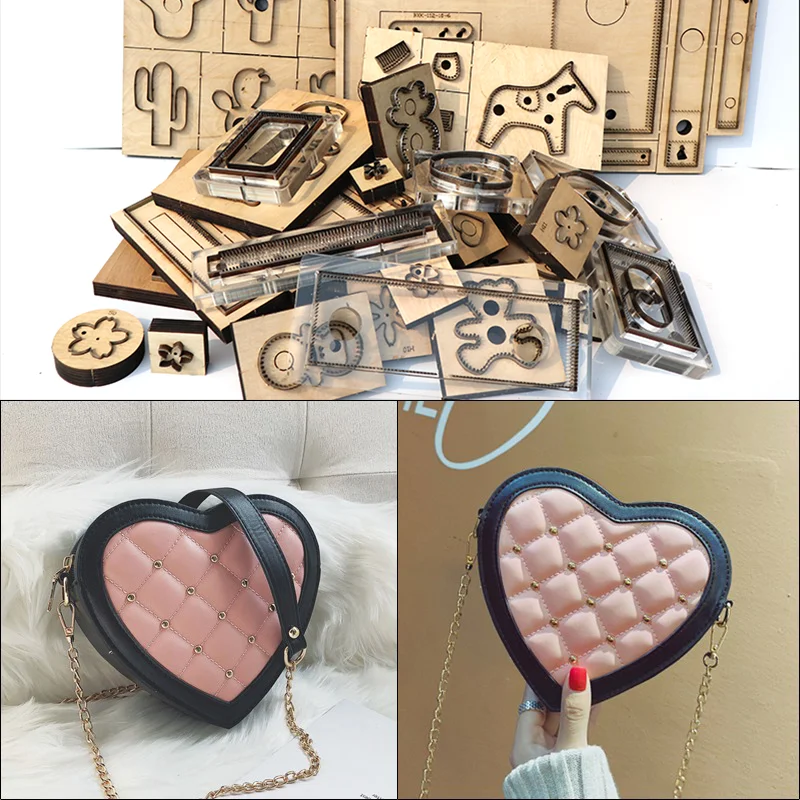 

Japanese steel knife mold hand leather diy love shape hand bag shoulder bag knife mold hand leather tool knife mold