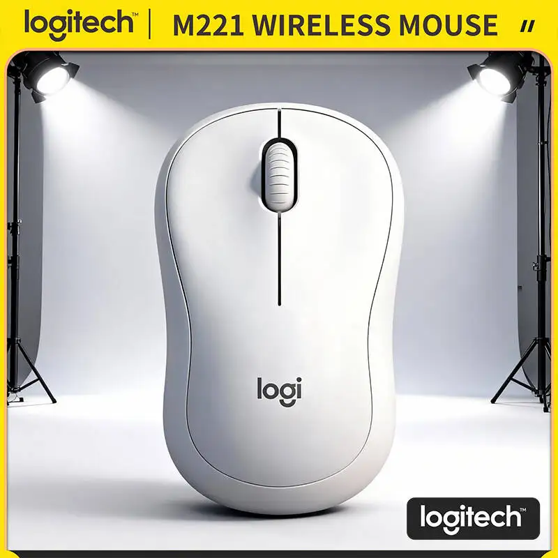 

Беспроводная мышь Logitech M221 — 18 месяцев автономной работы, 1000 DPI, подключение 2,4 ГГц, эргономичный дизайн, кнопки SilentTouch