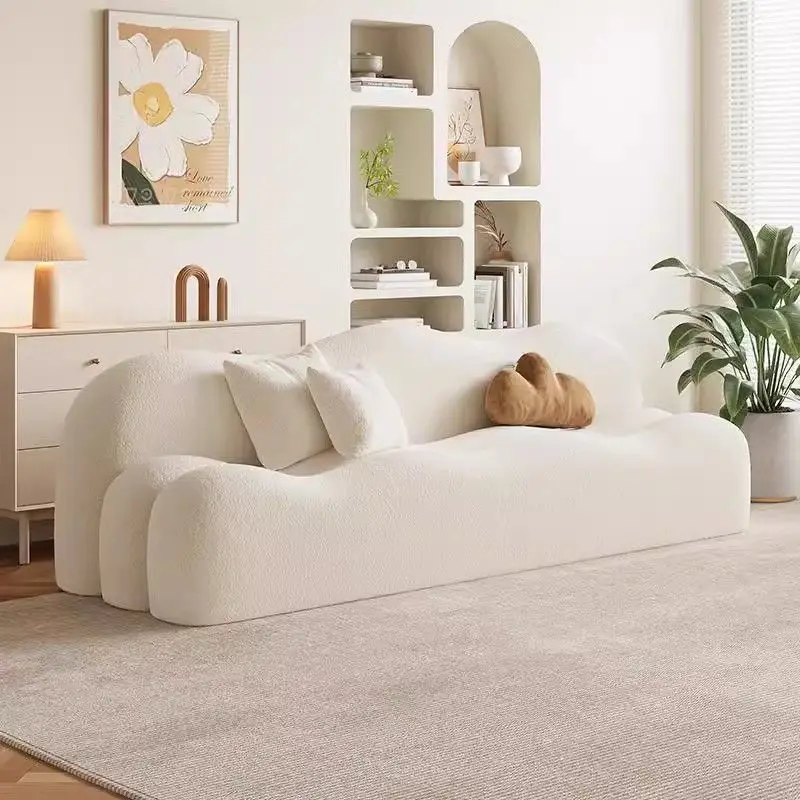 أرائك غرفة المعيشة على شكل سحابة لطيفة، أريكة صغيرة حديثة للأطفال في الهواء الطلق، سرير كلب بشري، أثاث مريح على الطراز الصيني #2