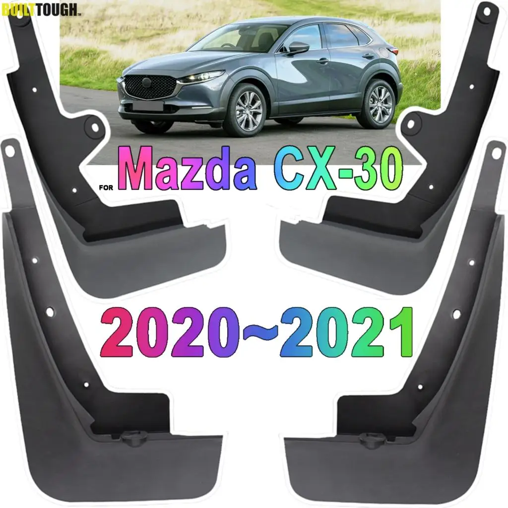 4x Car Mud Flaps Guards For Mazda CX-30 CX30 2021 2020 Mudflaps Splash Guard Matte Protection Mudguards Car Accessories wheel