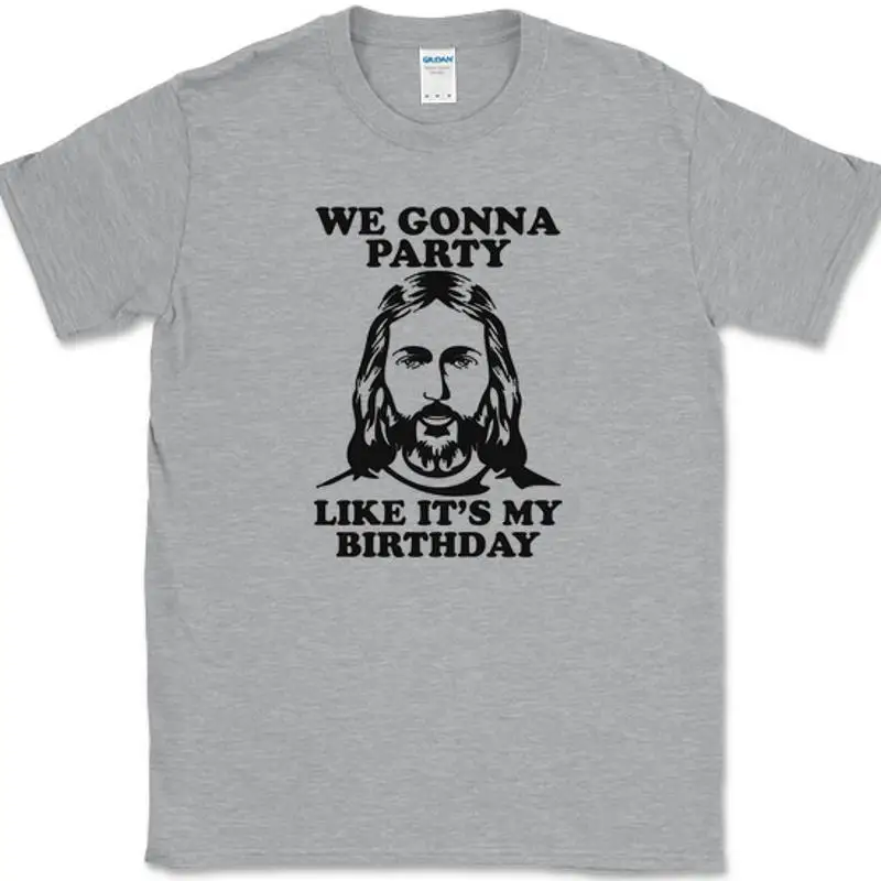 

Gonna Party Like It's My Birthday T-Shirt Funny Jesus Christmas Holiday Tee