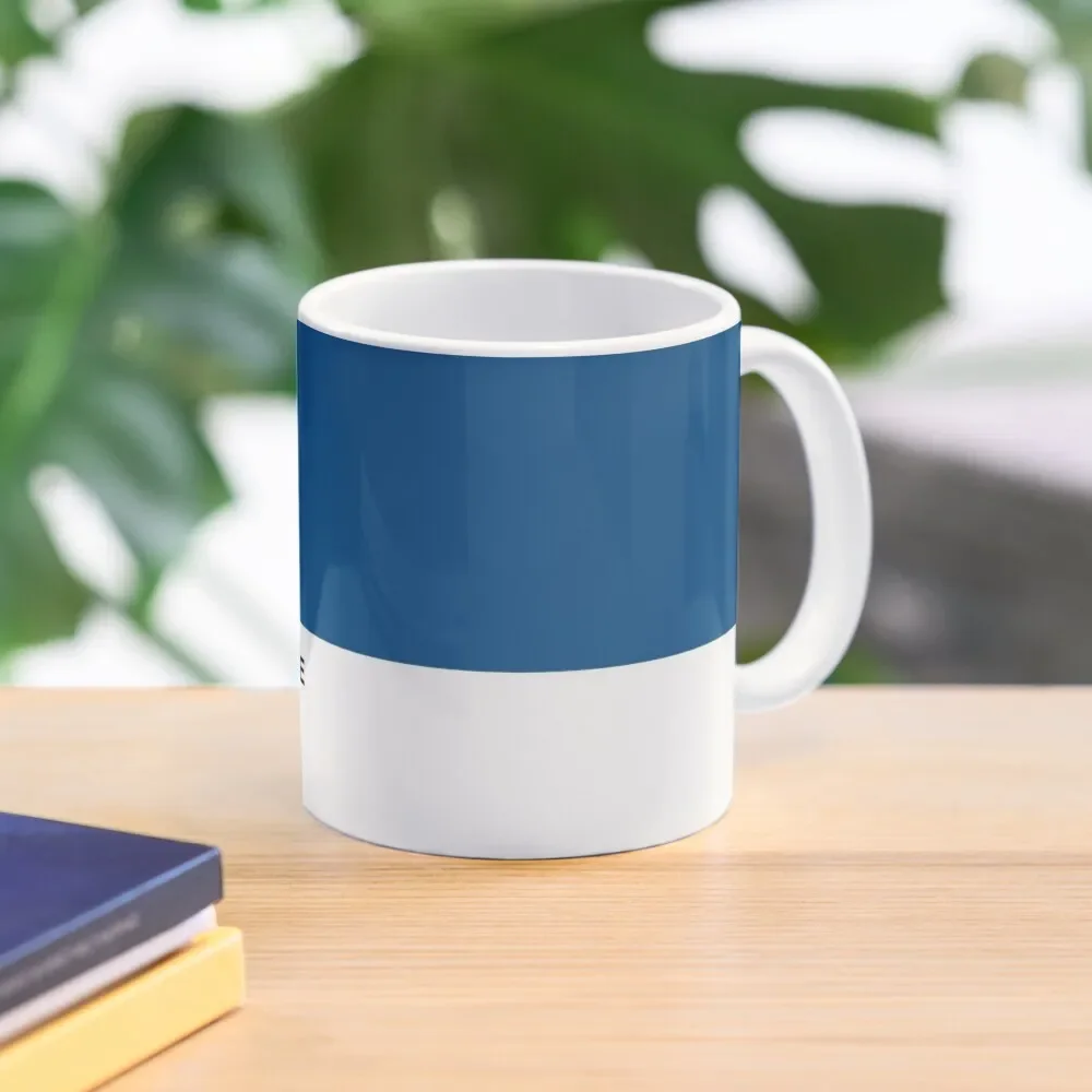 Classic Blue Pantone Simple Design Class  Mug Gifts Photo Cup Simple Coffee Tea Drinkware Picture Image Printed Handle Round