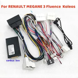 Canbus Box Adaptor For Renault Megane 3 2010-2015/Fluence 2014/ Koleos 2010-2014 Wiring Harness Cable Android 2 Din Car Radio