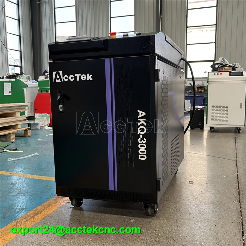เครื่องเลเซอร์กำจัดสนิมแบบพกพา1000W 2000W 3000W เครื่องทำความสะอาดเลเซอร์ทาสีฝุ่นแบบมือถือไฟเบอร์ LAZER สำหรับชิ้นส่วนรถยนต์