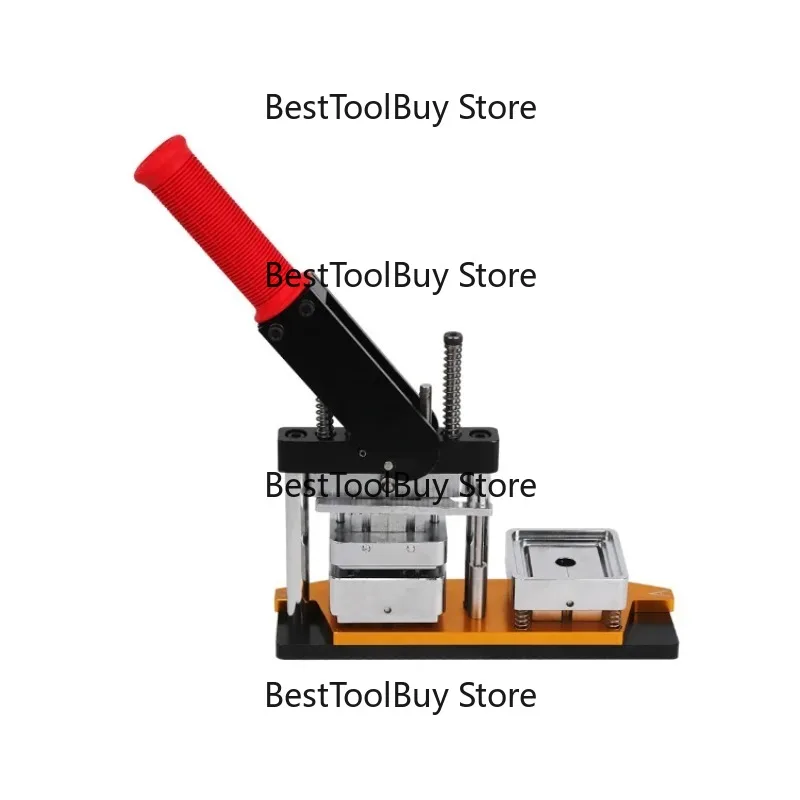 

50*50mm Square Kit Photo Magnet Maker Pneumatic Automatic Photo Picture Fridge Magnet Machine