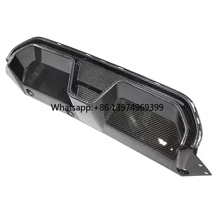 CS Style Rear Back Lower Bumper Lip Diffuser Cover Protector 51129500602 for BMW F90 M5 Competition 2017-2023