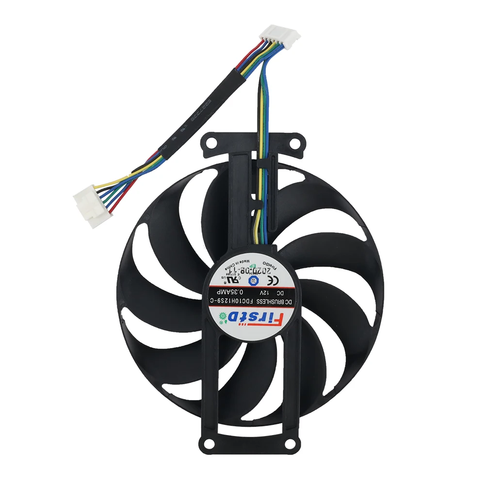 87Mm FDC10H12S9-C 12V 6Pin Dual GTX1650 1660 Mini Card Đồ Họa Mát Người Hâm Mộ Dành Cho ASUS GeForce GTX 1650 1660 MINI Quạt Đôi Làm Mát