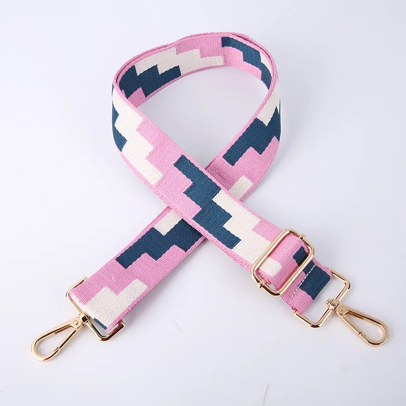 الإبداعية الأزياء مربع العرقية نمط قابل للتعديل حزام الكتف الطويل Crossbody حقيبة كتف حزام حقيبة حزام الكتف الملحقات