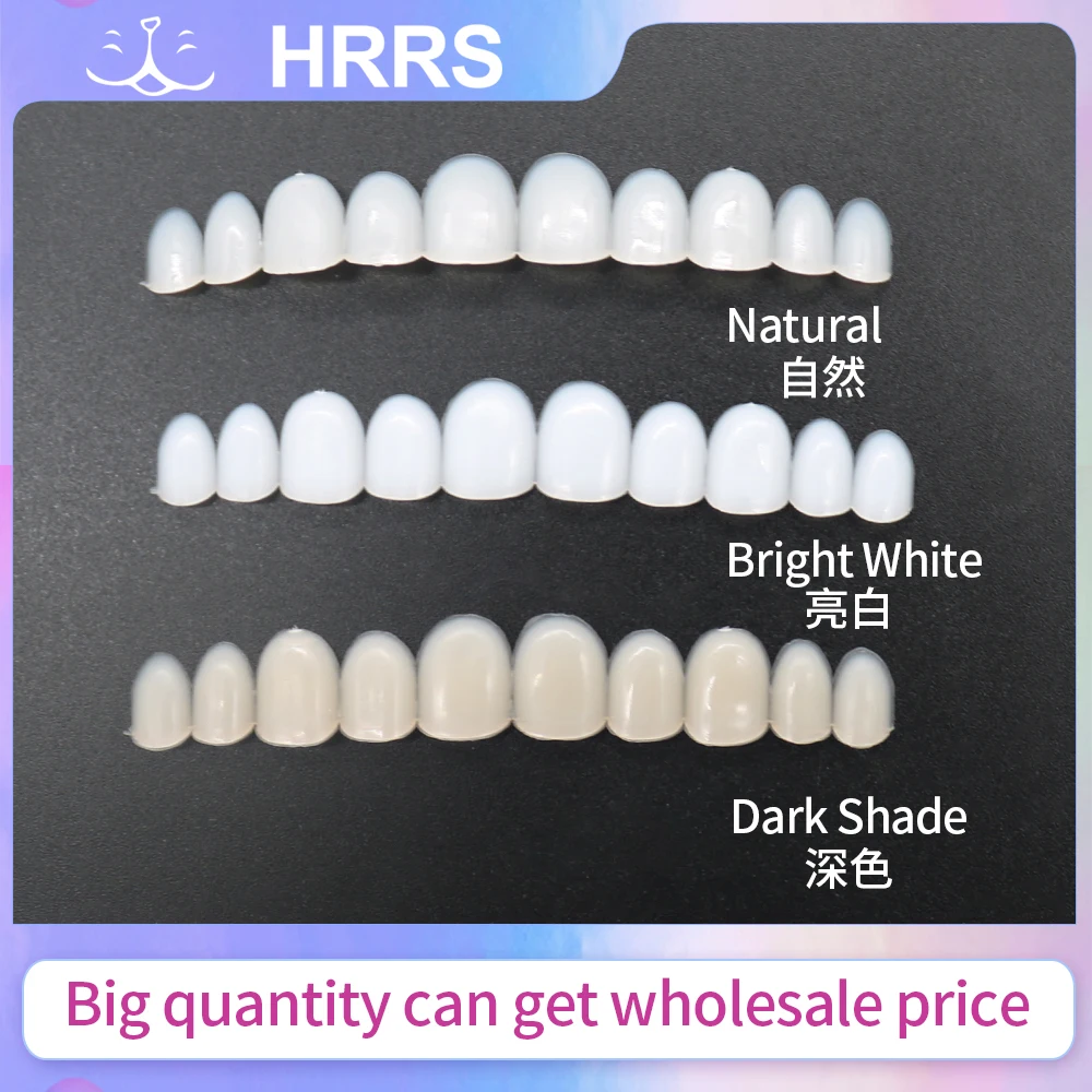 HRRS Solid High Quality False Teeth Beauty Veneers Temporary Dental Stickers Missing Replacement Cosmetic Denture