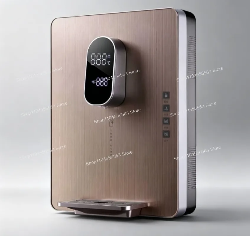 2200W Wall Mounted Instant Hot Water Dispenser 25L/H Adjustable Temperature 5-6 Gears Tankless for Kitchen Office