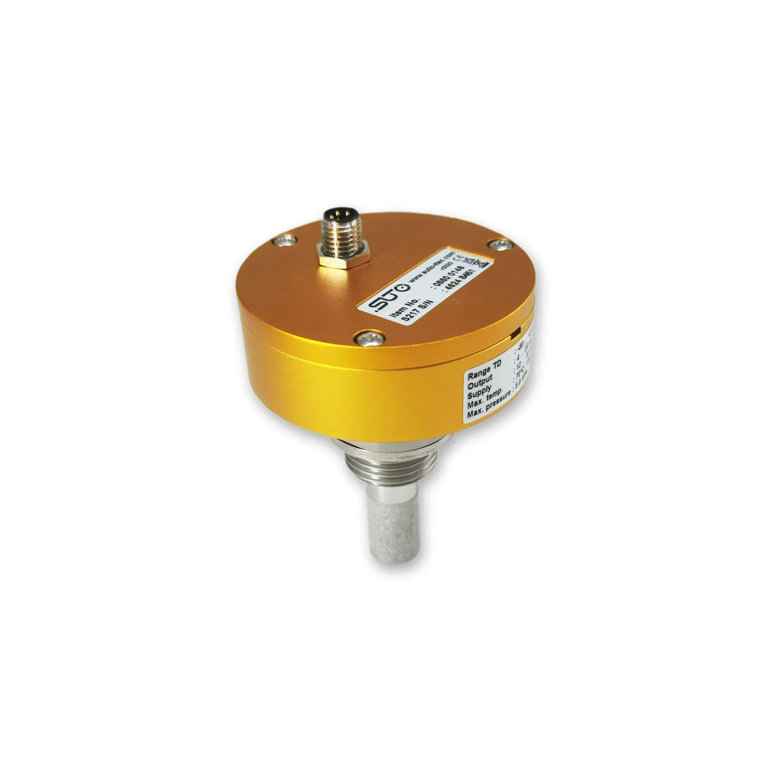 Suto S217 Condensation-Resistant Dew Point Sensor for Refrigerated and Desiccant Dryers