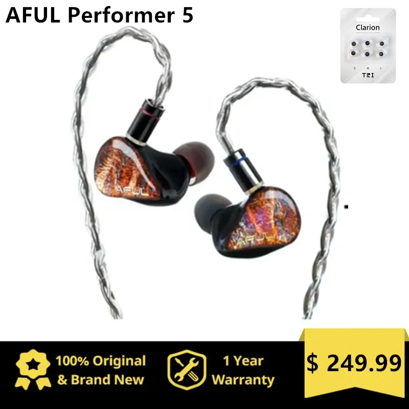 

AFUL Performer 5 1DD + 4BA In-Ear Monitors Earphone 3.5/4.4 Hybrid Drivers IEM Earbuds 0.78mm PK 7hz Timeless SeeAudio Yume 2