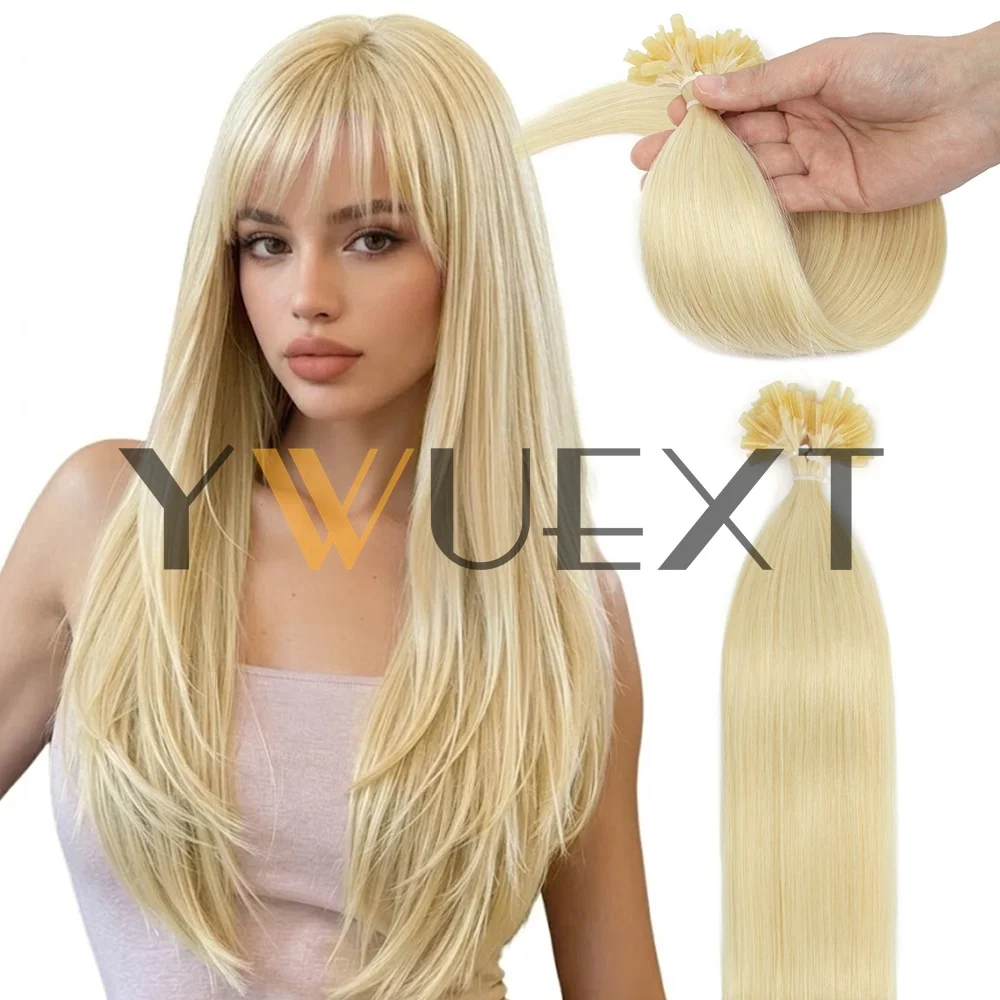 12-20 Inch U-Tip Human Hair Extensions 50 Strands Natural Straight Black Brown Blonde HighLight Salon Grade Hair Perfect Blend